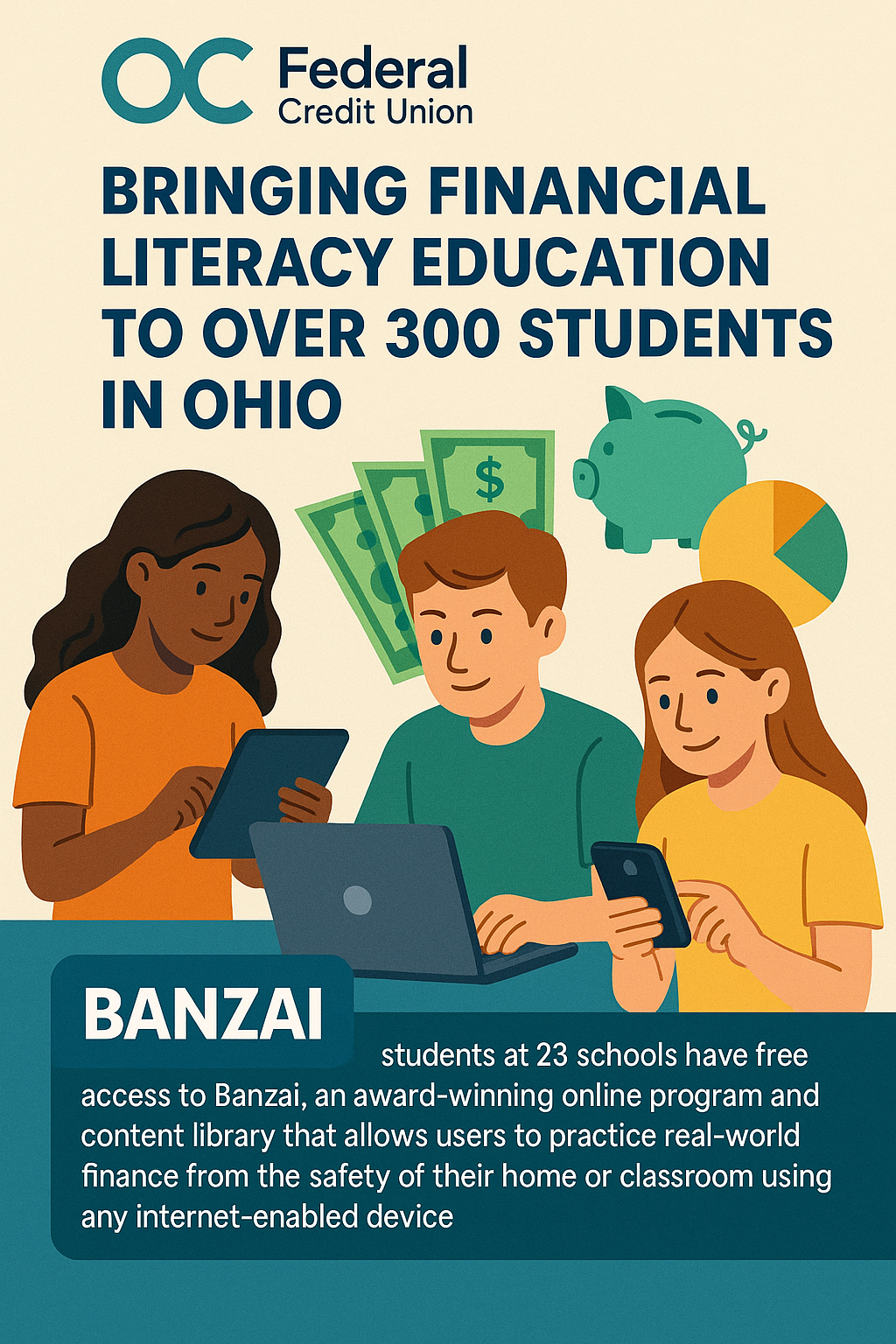 OC Federal Credit Union Provides Financial Literacy Learning Resources to Local Schools